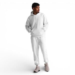 Nike Club Fleece 2 Piece Sweatsuit Size L Birch Heather Tracksuit Outfit Set NWT